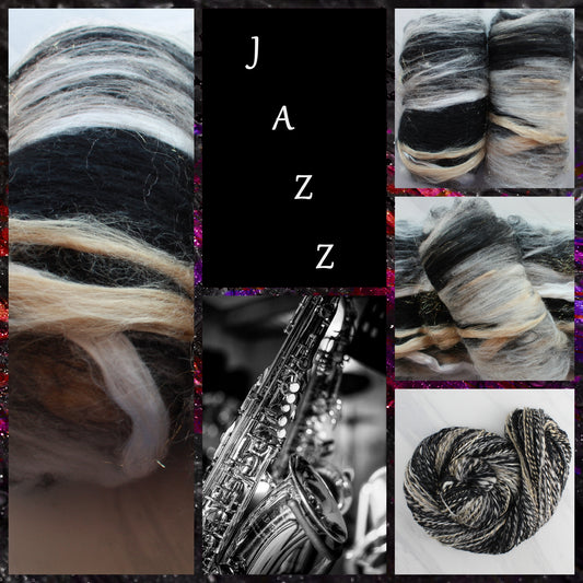 JAZZ Art Batts for Spinning and Felting