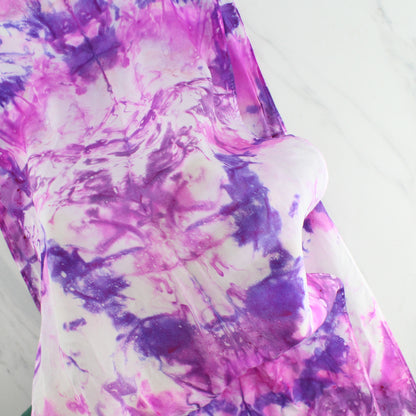 JULIET Hand-Dyed Silk Crepe Scarf - 11 x 60 inches