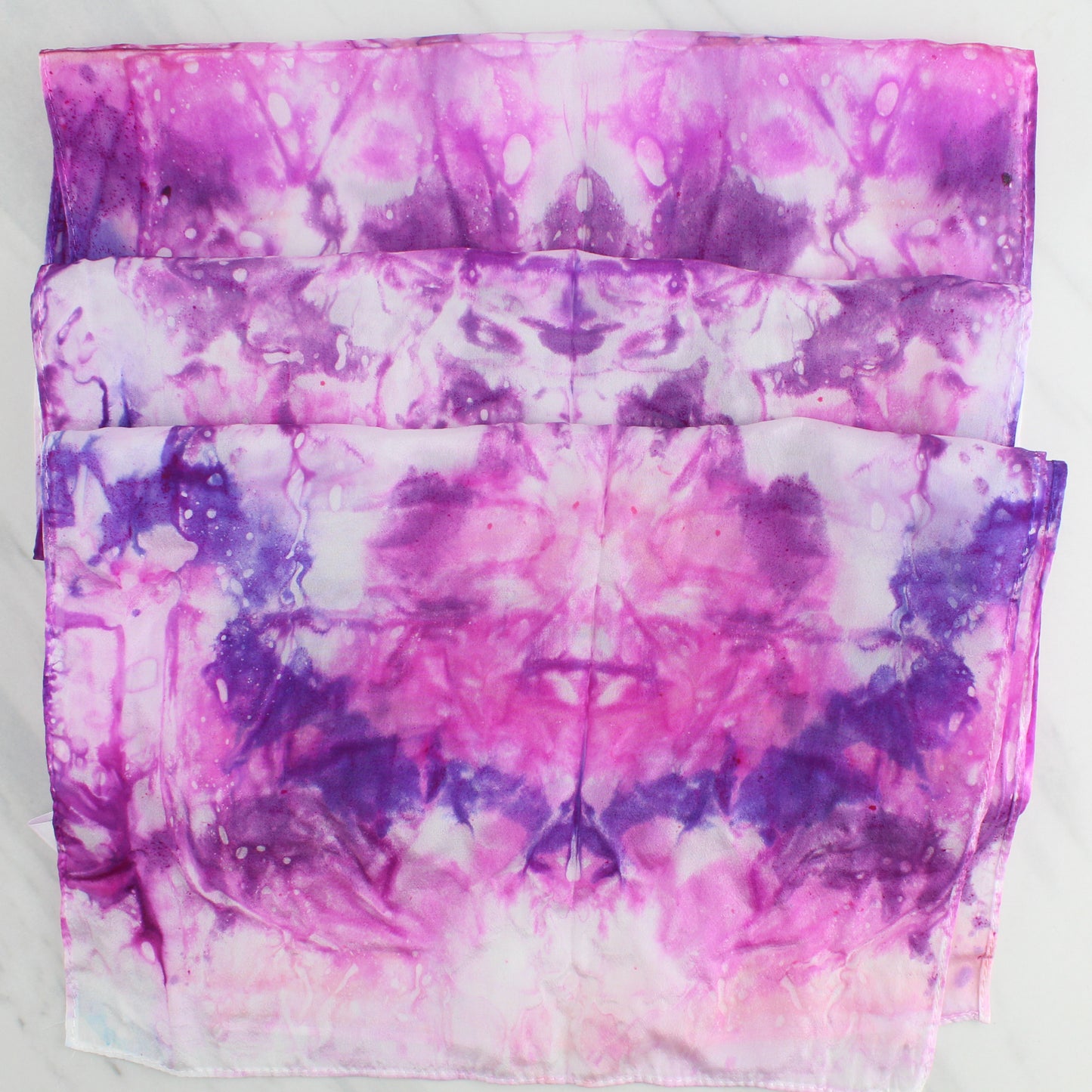 JULIET Hand-Dyed Silk Crepe Scarf - 11 x 60 inches
