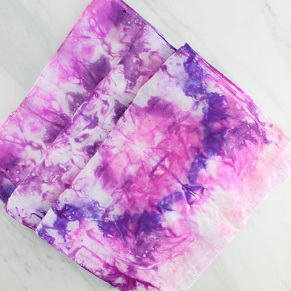 JULIET Hand-Dyed Silk Crepe Scarf - 11 x 60 inches