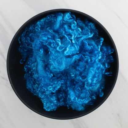 KID MOHAIR LOCKS in Caribbean Blue