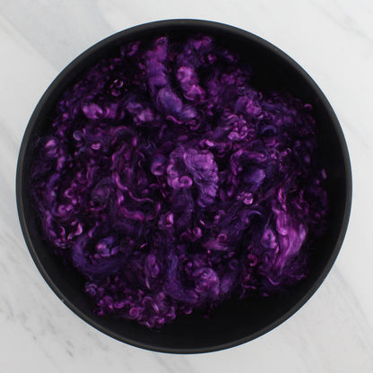 KID MOHAIR LOCKS in Eggplant