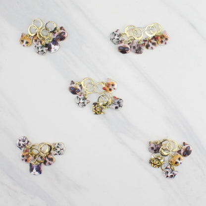 KITTY CAT STITCH MARKER SETS FOR KNITTING AND CROCHET