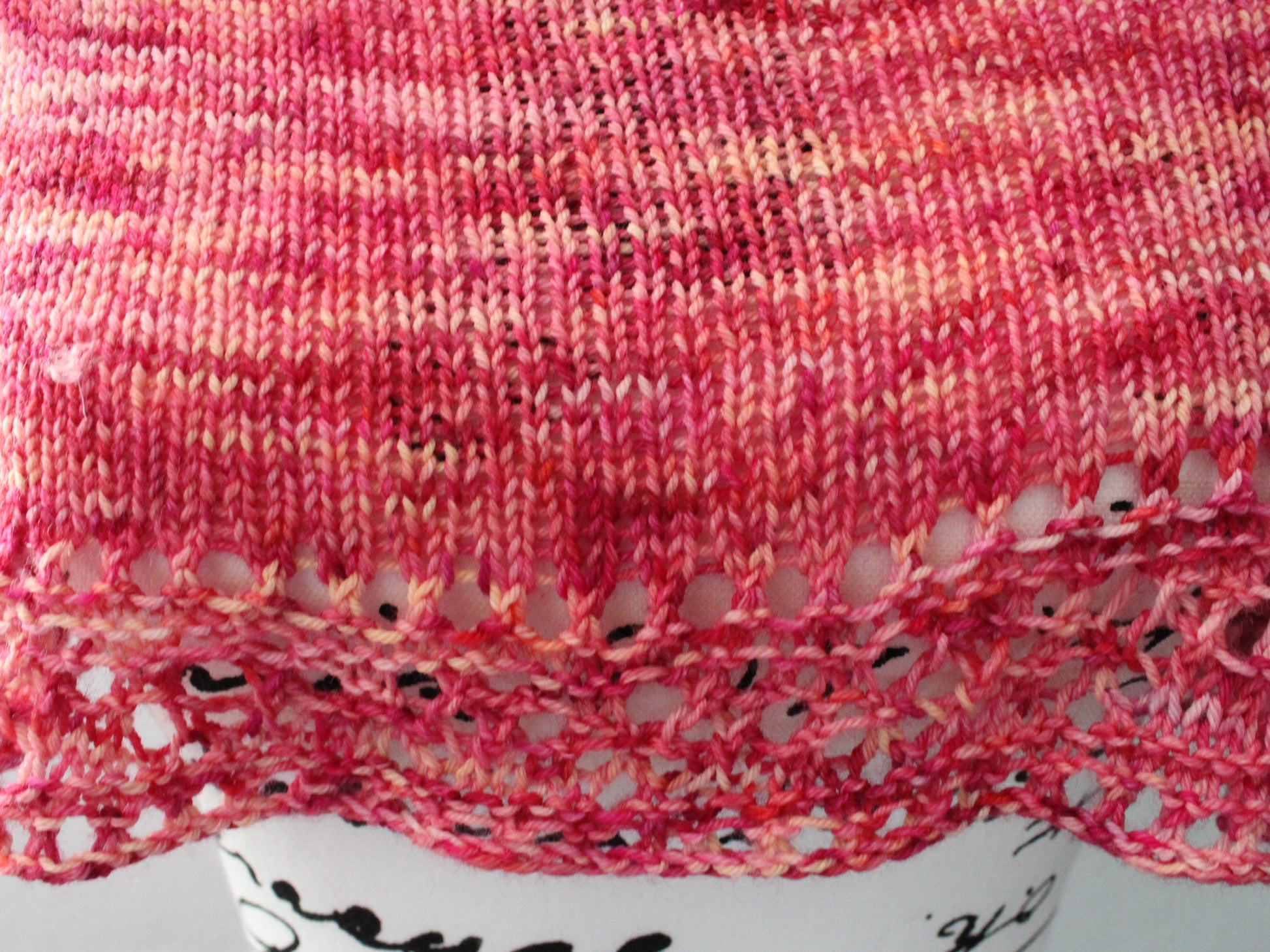 KNITTING BY THE POOL PONCHETTE - Assigned Pooling Knitting Pattern - Purple Lamb