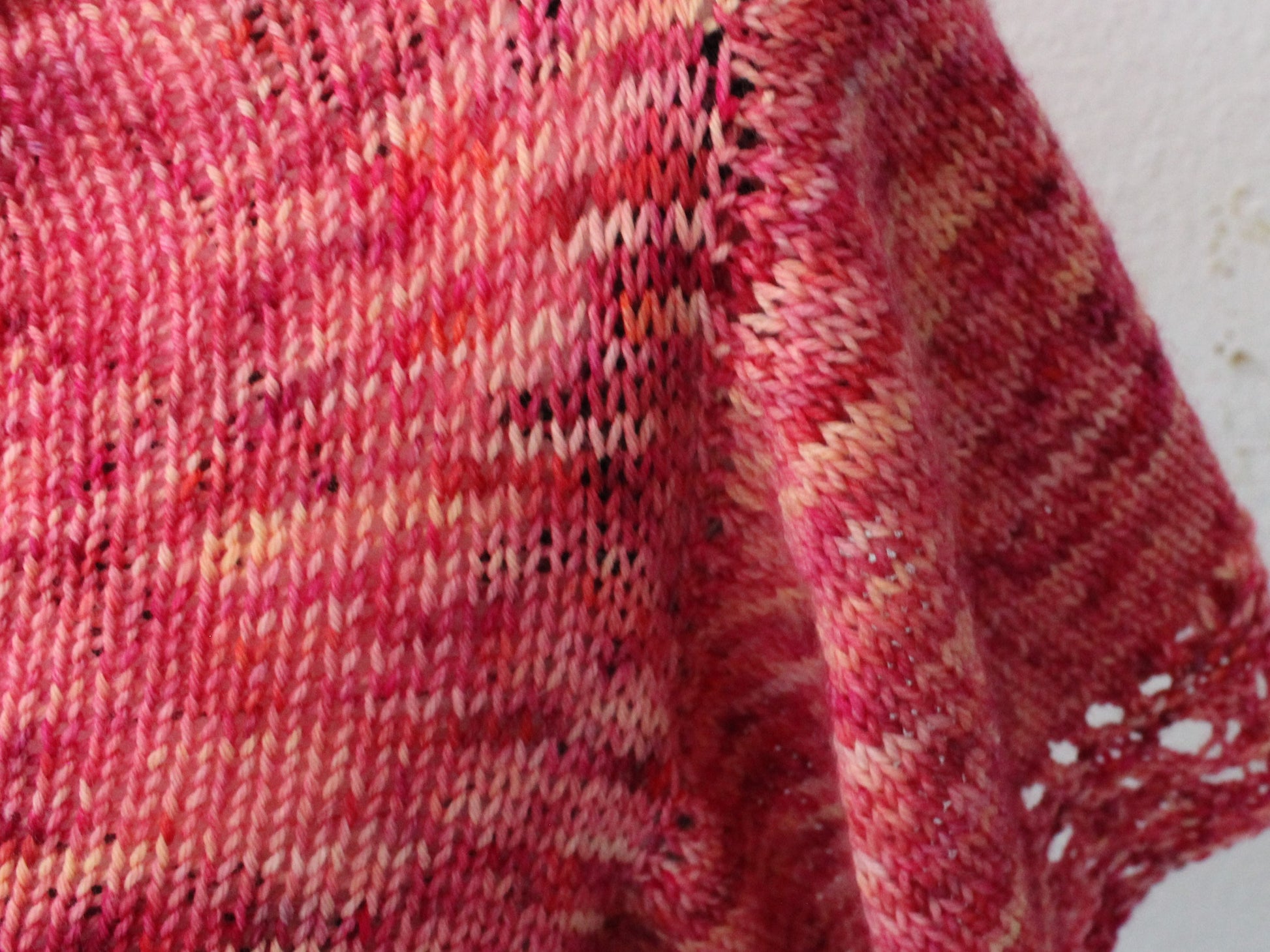 KNITTING BY THE POOL PONCHETTE - Assigned Pooling Knitting Pattern - Purple Lamb