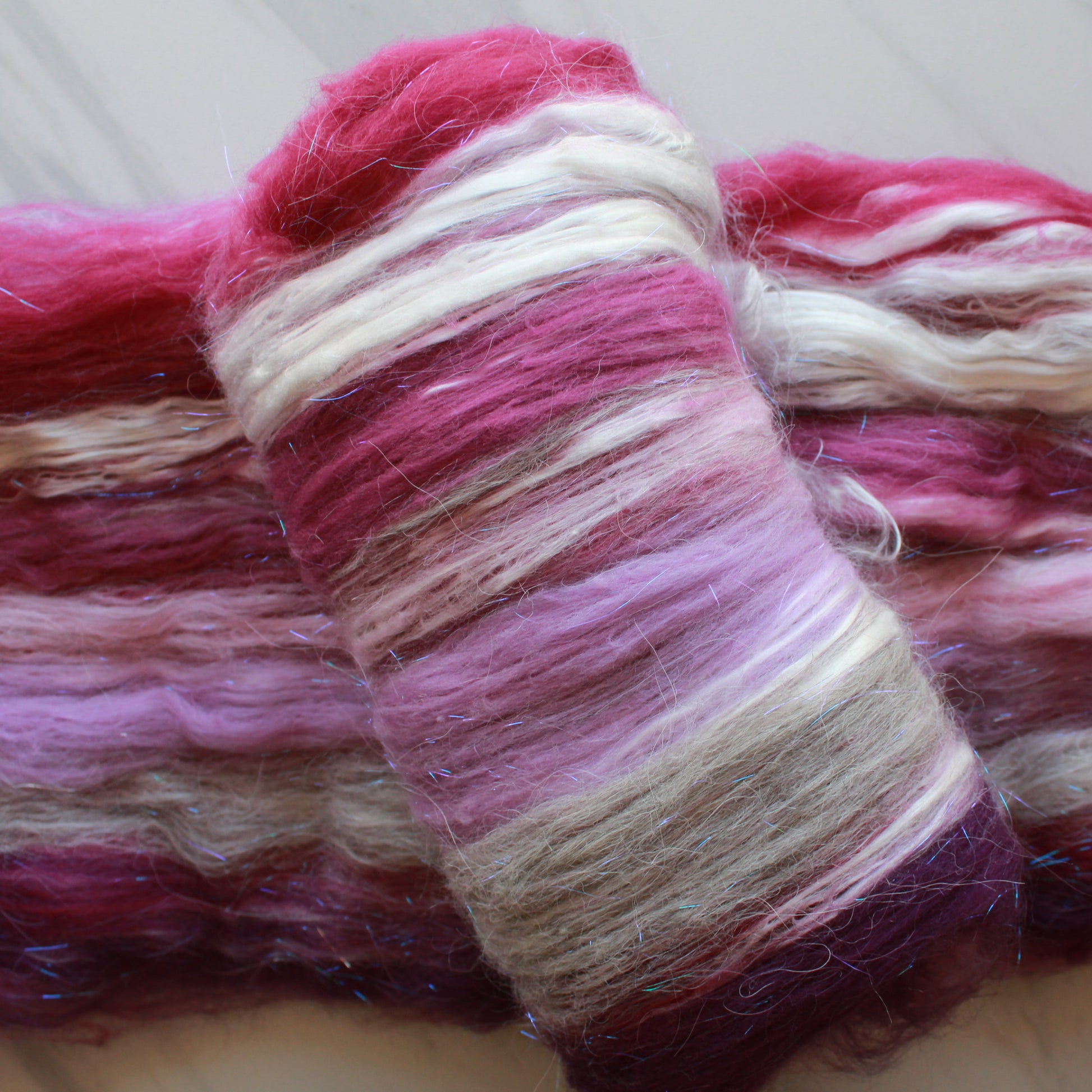 KRISTIN LAVRANSDATTER Soft Luxury Art Batts to Spin and Felt - Purple Lamb