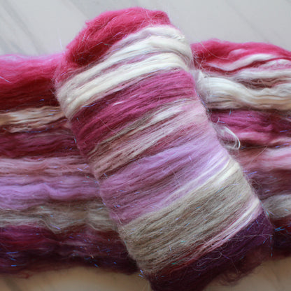 KRISTIN LAVRANSDATTER Soft Luxury Art Batts to Spin and Felt - Purple Lamb