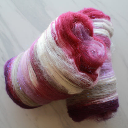 KRISTIN LAVRANSDATTER Soft Luxury Art Batts to Spin and Felt - Purple Lamb