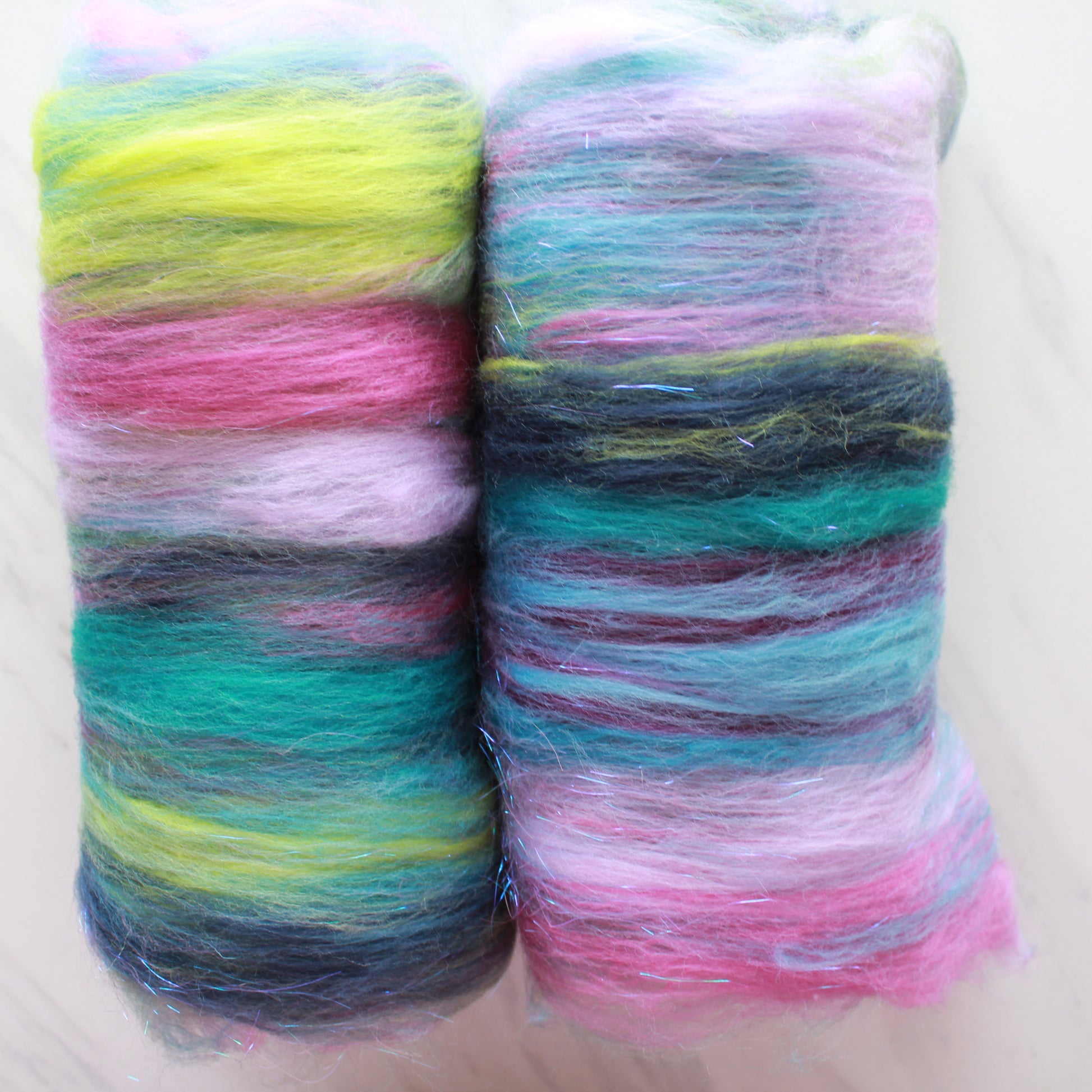 LAKE COMO Spinning Fiber Batt - Purple Lamb