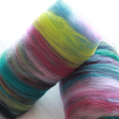 LAKE COMO Spinning Fiber Batt - Purple Lamb