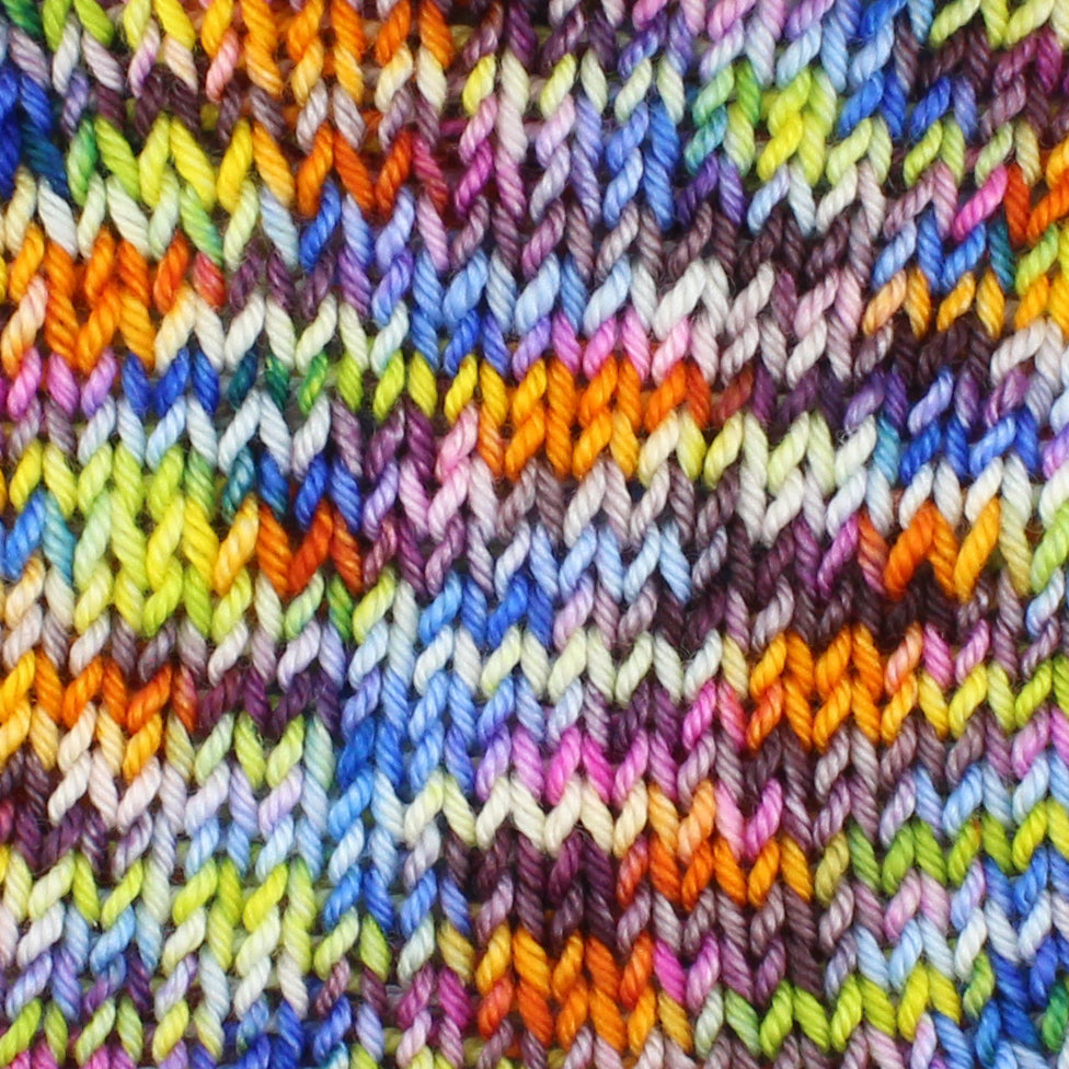 JONES' LES VENDEUSES DE TISSUE on Sparkly Merino Sock - Indie-Dyed Yarn - Purple Lamb