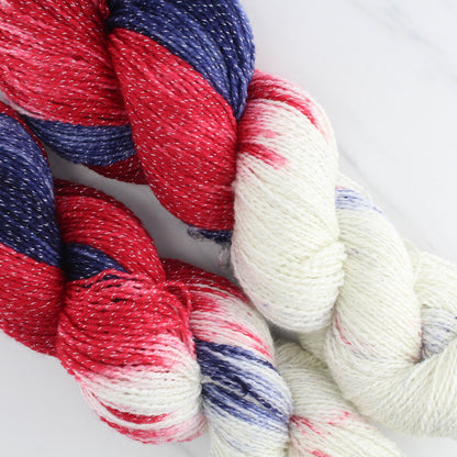 LIBERTY Hand Dyed on Twinkle Sock - Block Variegated Yarn