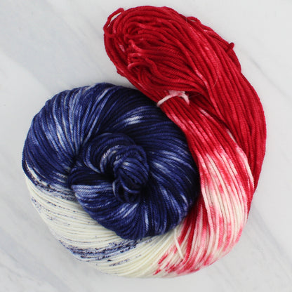 LIBERTY Hand Dyed on Squoosh Worsted - Block Variegated Colorway