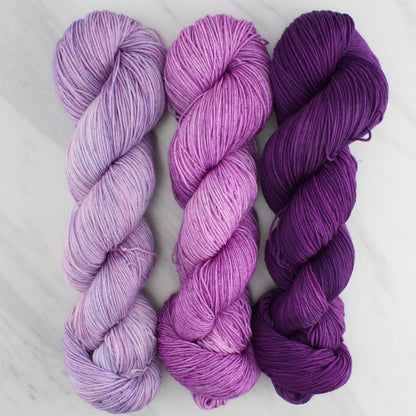 BERRY Hand Dyed on Sock Perfection- Semi-Solid Yarn