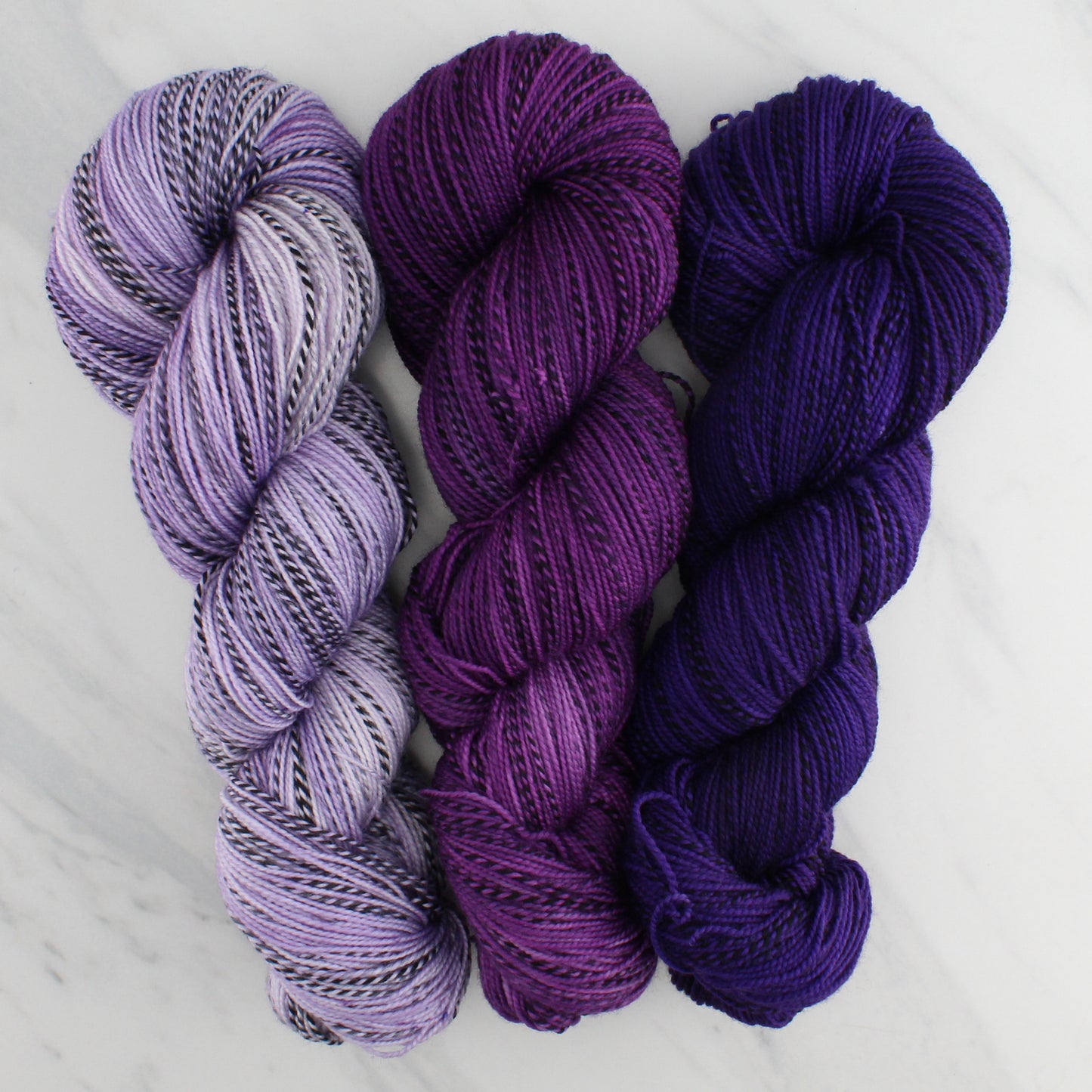 LILAC on Stained Glass Fingering - Indie-Dyed Yarn