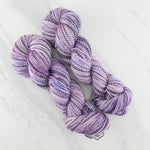 LILAC Hand-Dyed Yarn on Stained Glass Sock