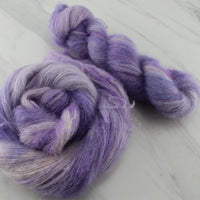 LILAC Indie-Dyed Yarn on Suri Lace Cloud