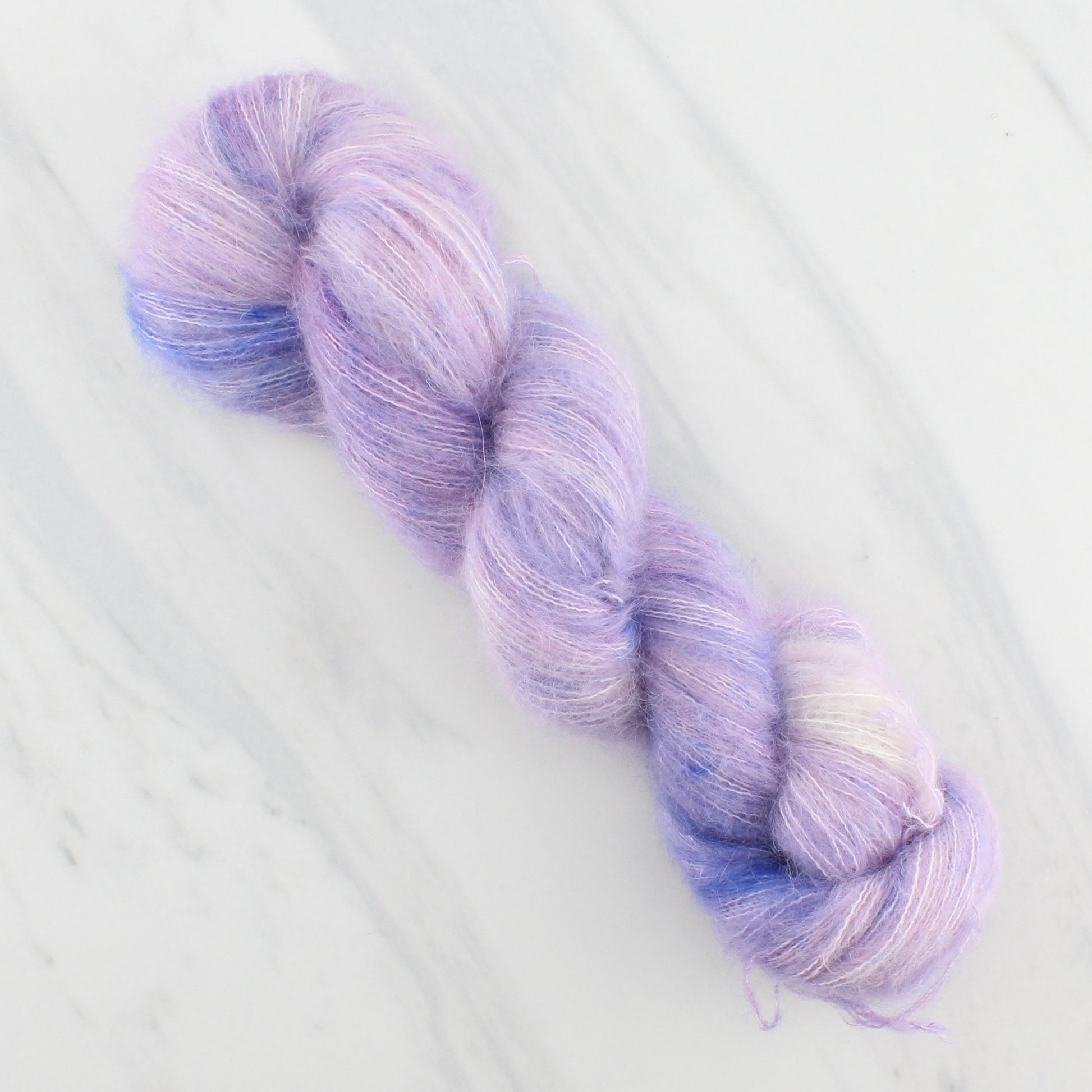 LILAC on Suri Lace Cloud - Indie-Dyed Yarn - Purple Lamb