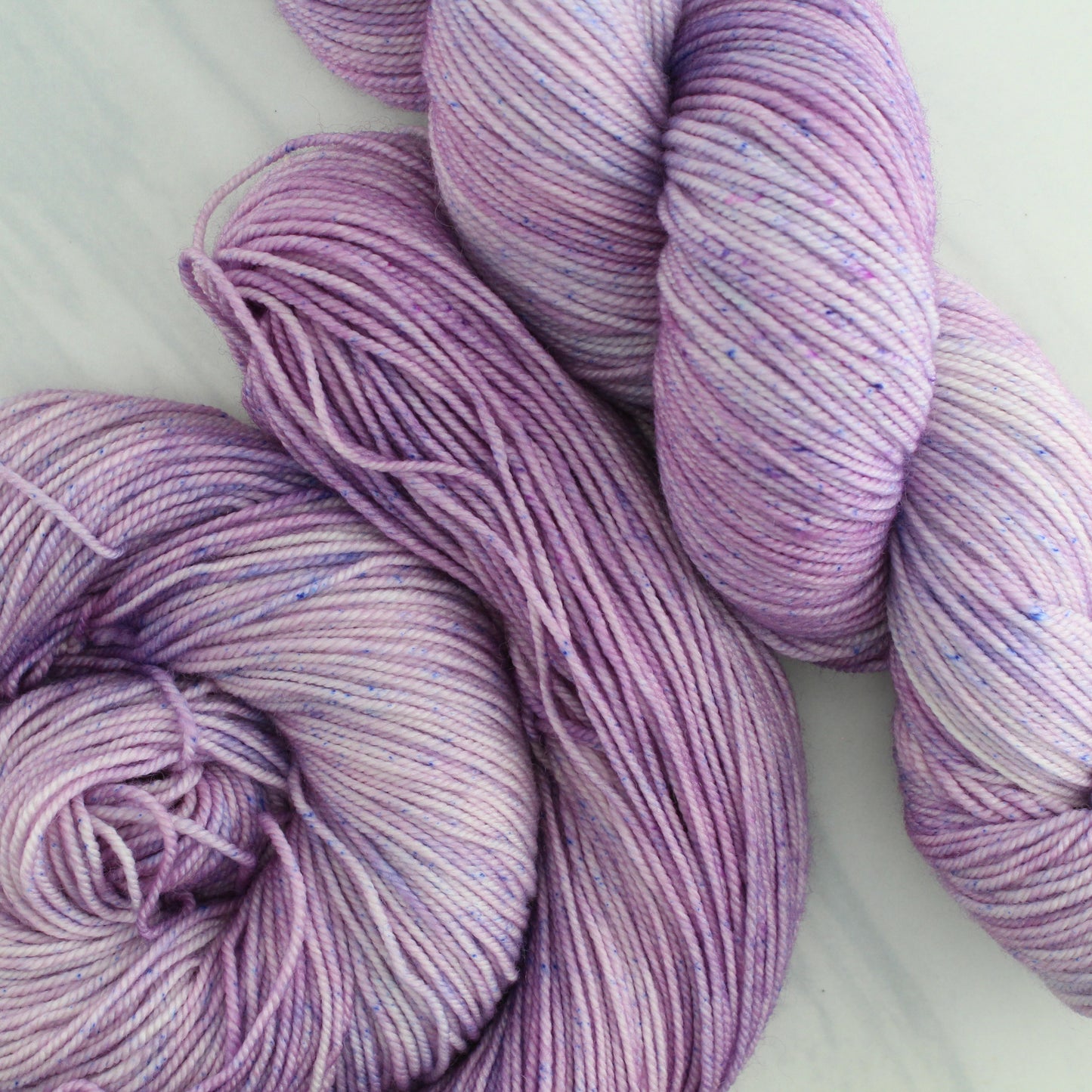 LILAC Hand Dyed on Splendid Sport - Semi-Solid Colorway with Speckles
