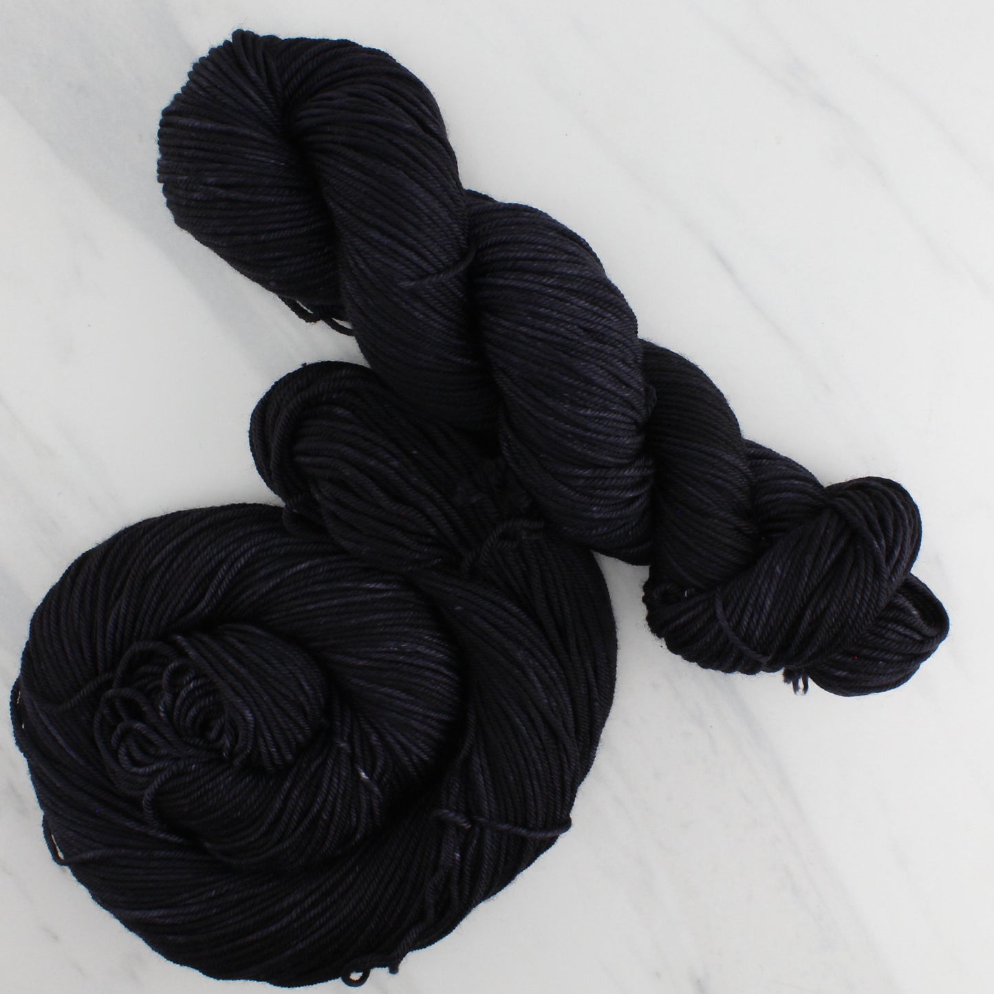 LITTLE BLACK DRESS Hand Dyed on Squoosh DK - Semi-Solid Colorway