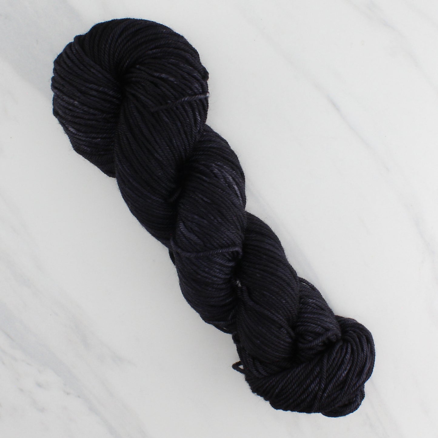 LITTLE BLACK DRESS Hand Dyed on Squoosh DK - Semi-Solid Colorway
