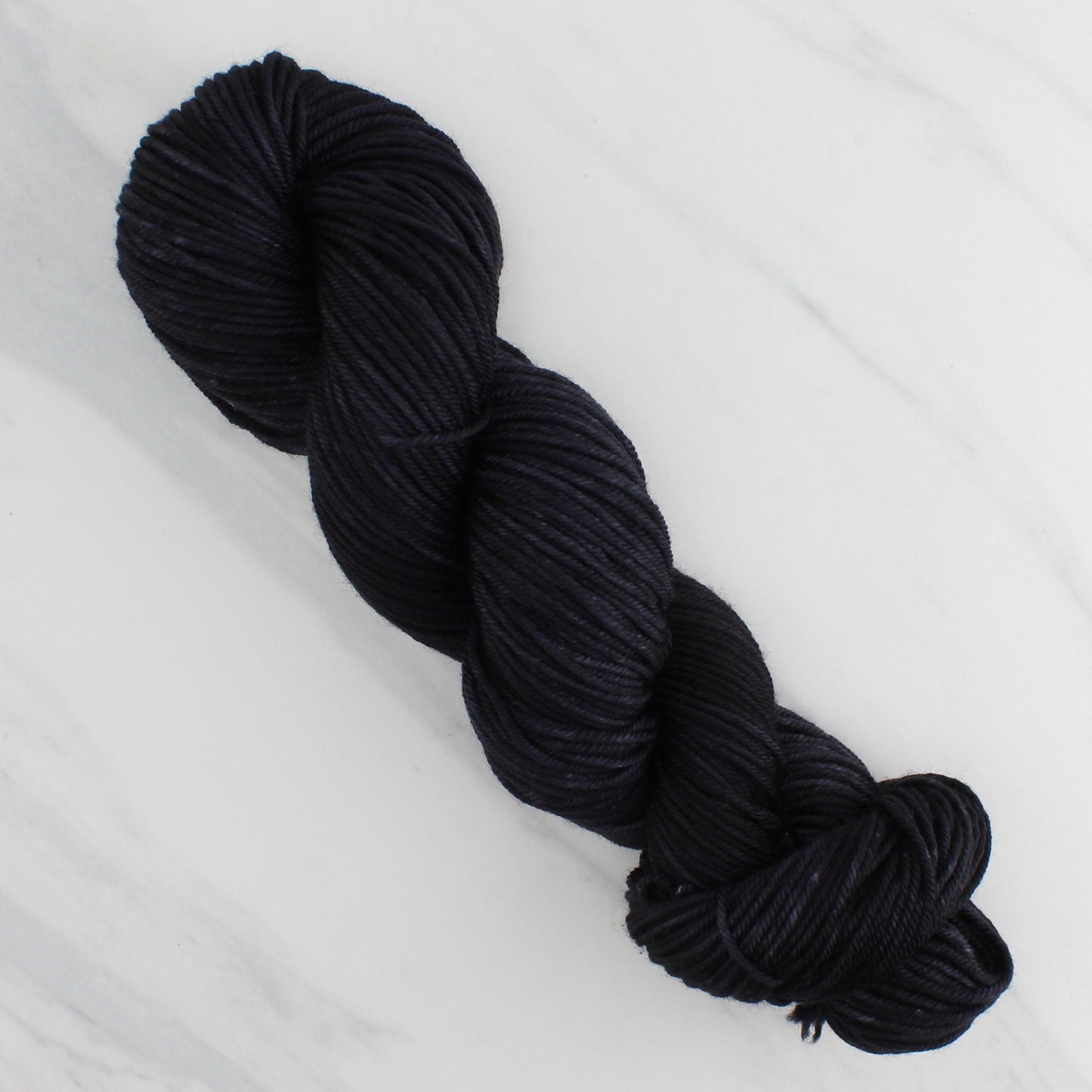 LITTLE BLACK DRESS Hand Dyed on Squoosh DK - Semi-Solid Colorway