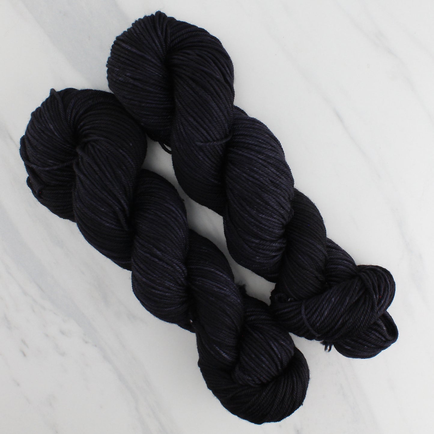 LITTLE BLACK DRESS Hand Dyed on Squoosh DK - Semi-Solid Colorway