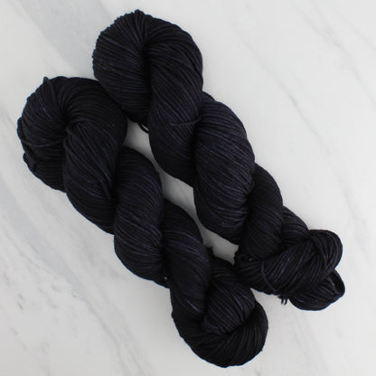 LITTLE BLACK DRESS Hand Dyed on Squoosh DK - Semi-Solid Colorway