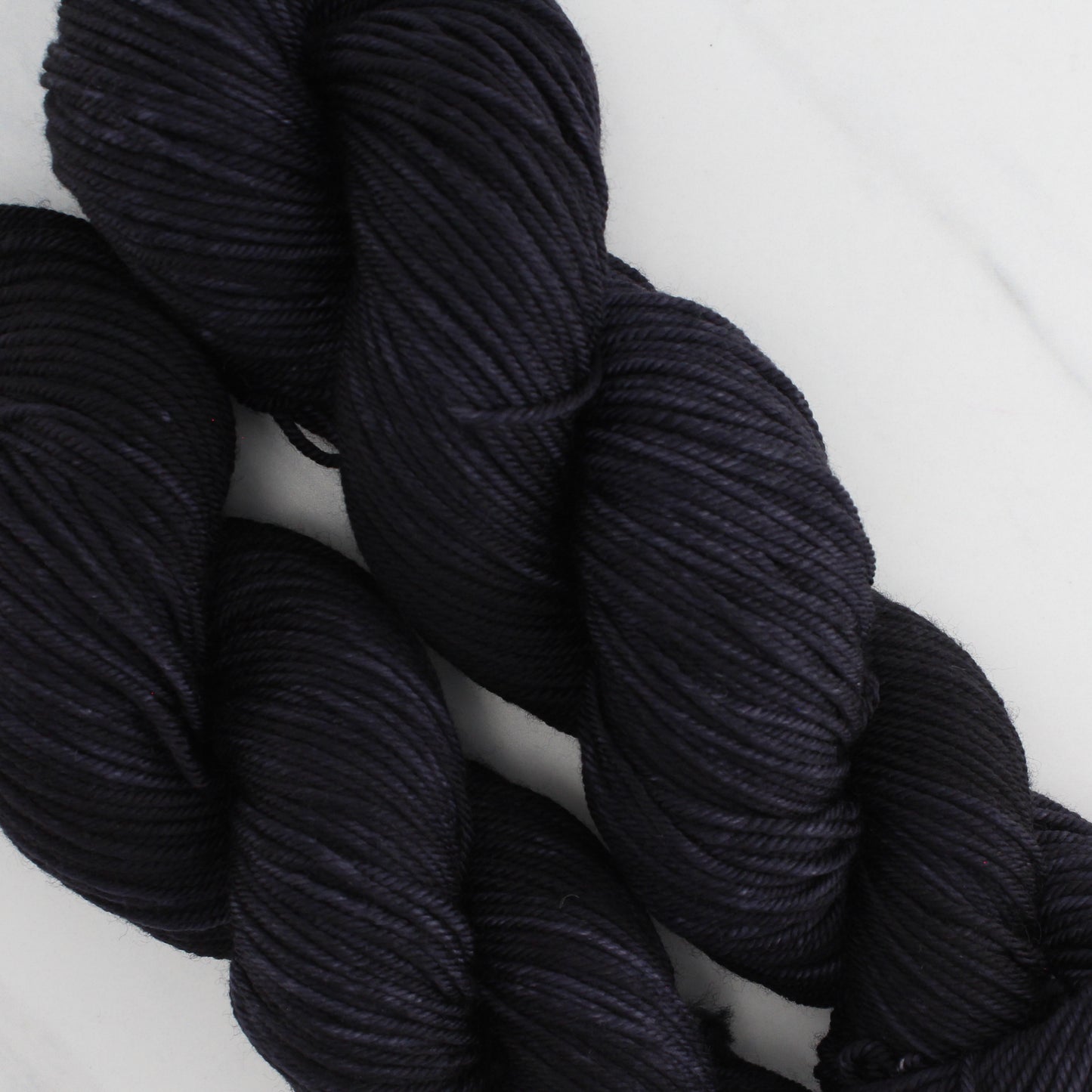 LITTLE BLACK DRESS Hand Dyed on Squoosh DK - Semi-Solid Colorway