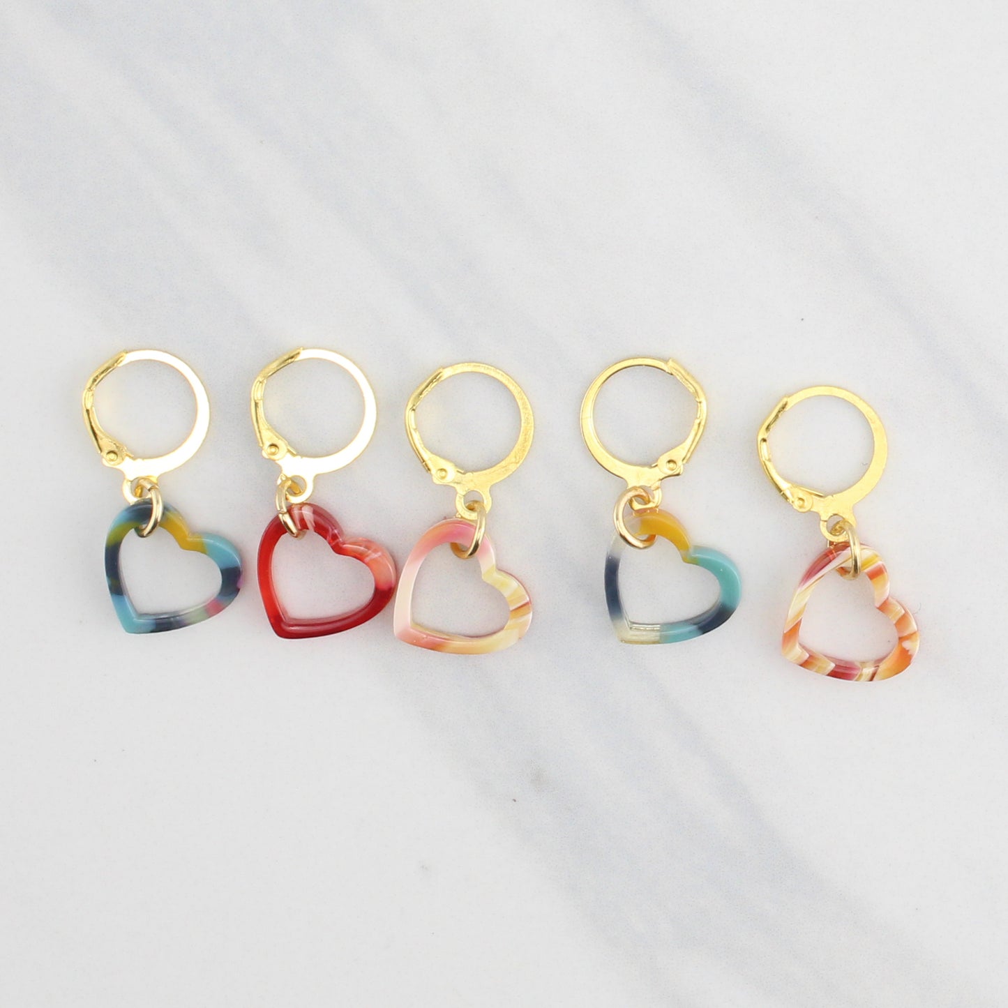 LITTLE HEARTS STITCH MARKER SETS FOR KNITTING AND CROCHET