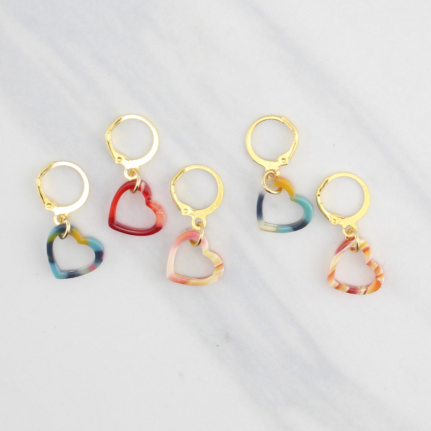 LITTLE HEARTS STITCH MARKER SETS FOR KNITTING AND CROCHET