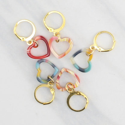 LITTLE HEARTS STITCH MARKER SETS FOR KNITTING AND CROCHET