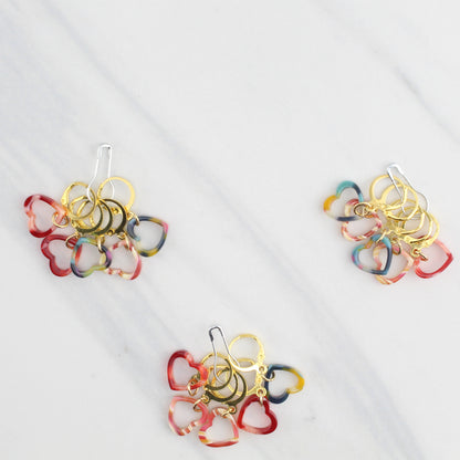 LITTLE HEARTS STITCH MARKER SETS FOR KNITTING AND CROCHET