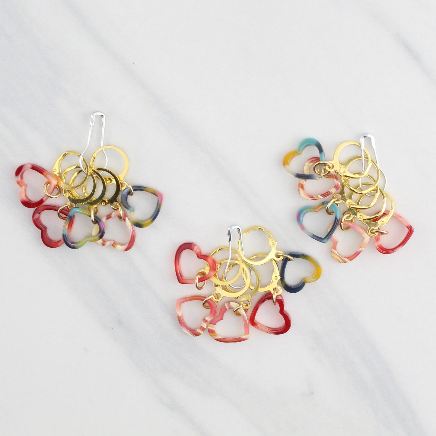 LITTLE HEARTS STITCH MARKER SETS FOR KNITTING AND CROCHET