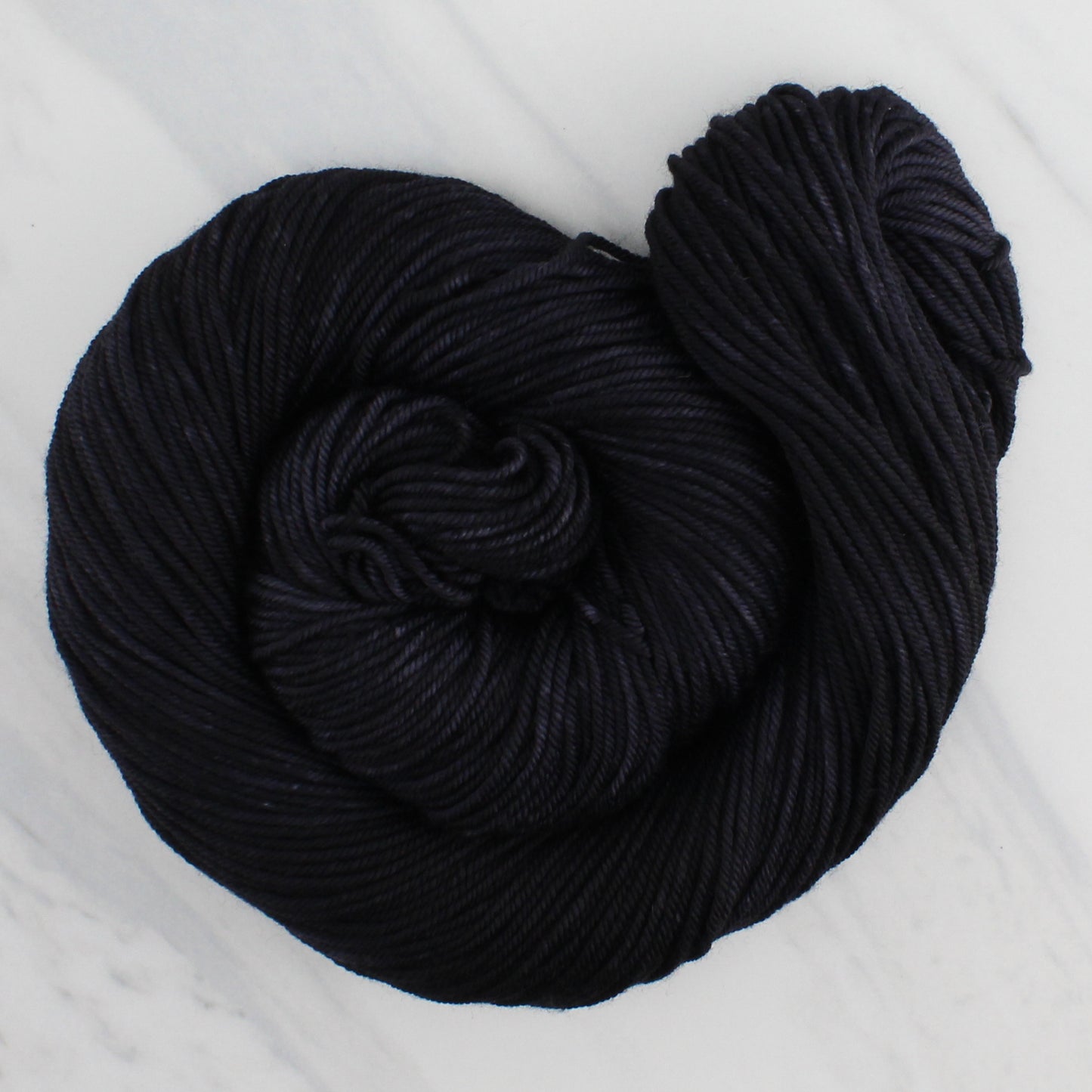 LITTLE BLACK DRESS Hand Dyed on Squoosh DK - Semi-Solid Colorway