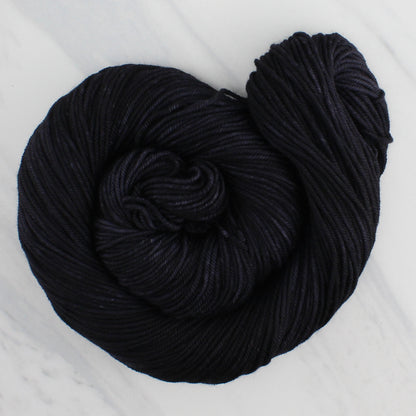 LITTLE BLACK DRESS Hand Dyed on Squoosh DK - Semi-Solid Colorway