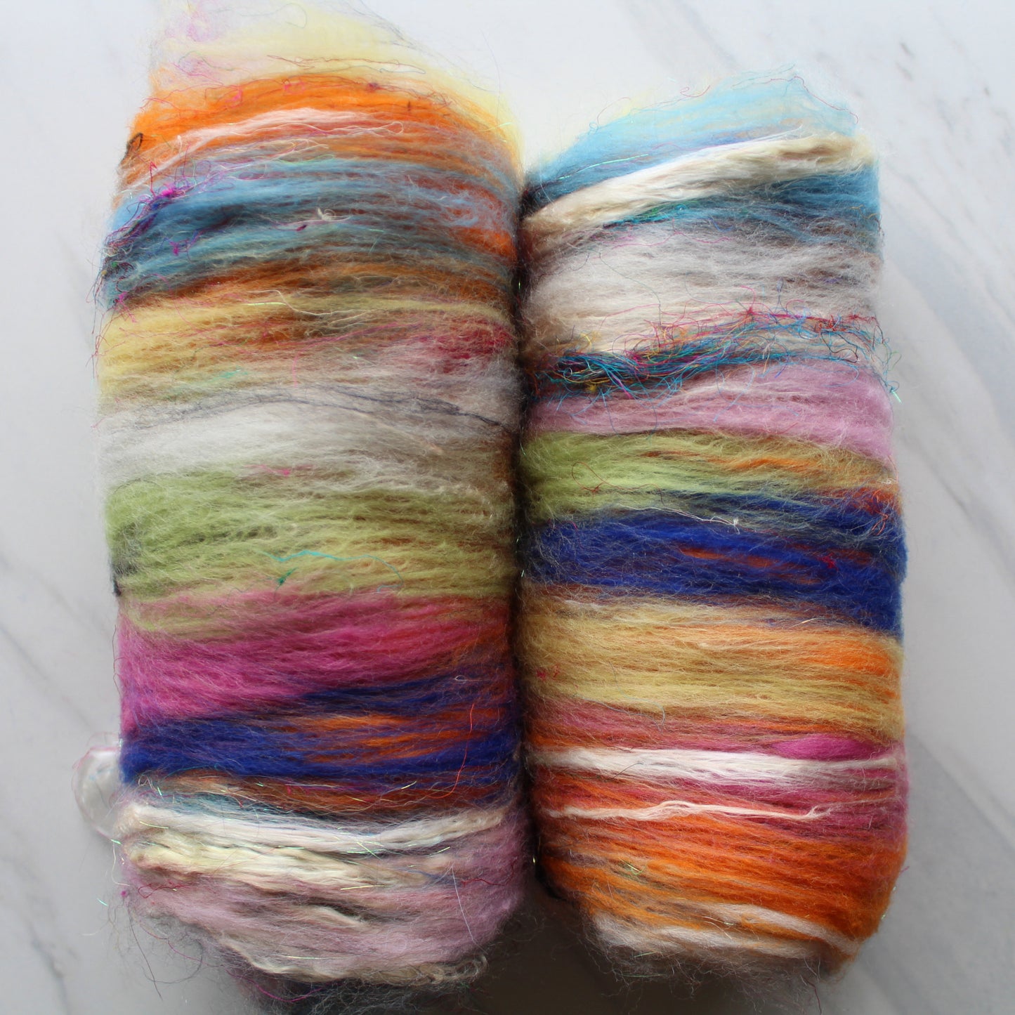 JONES' LES VENDEUSES DE TISSUE Art Batts to Spin and Felt
