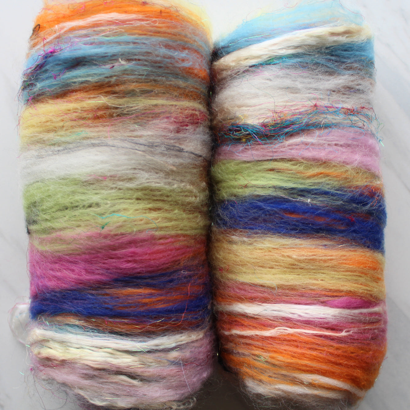 JONES' LES VENDEUSES DE TISSUE Art Batts to Spin and Felt