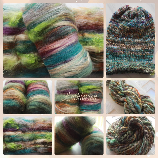 LOTHLORIEN Luxury Art Batt for Spinners and Felters