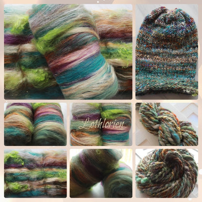 LOTHLORIEN Luxury Art Batt for Spinners and Felters