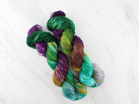 LOTHLORIEN Hand-Dyed Yarn on Sparkly Merino Sock