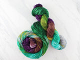 LOTHLORIEN Hand-Dyed Yarn on Sparkly Merino Sock