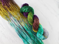 LOTHLORIEN Hand-Dyed Yarn on Sparkly Merino Sock