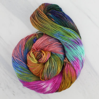 MASACCIO'S TRIBUTE MONEY Hand Dyed on Buttery Soft DK - Block Variegated Colorway