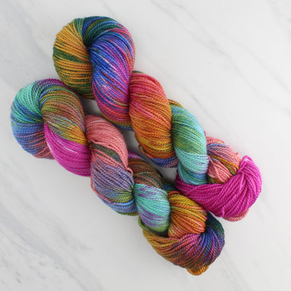 MASACCIO'S TRIBUTE MONEY Hand Dyed on Buttery Soft DK - Block Variegated Colorway