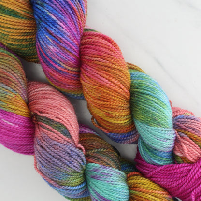 MASACCIO'S TRIBUTE MONEY Hand Dyed on Buttery Soft DK - Block Variegated Colorway