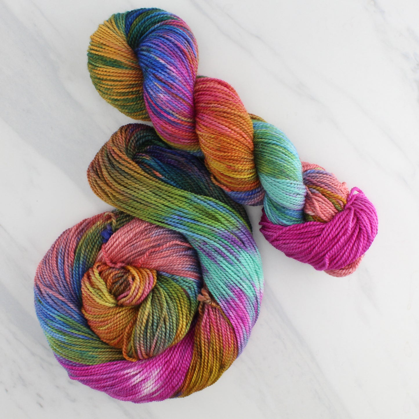 MASACCIO'S TRIBUTE MONEY Hand Dyed on Buttery Soft DK - Block Variegated Colorway