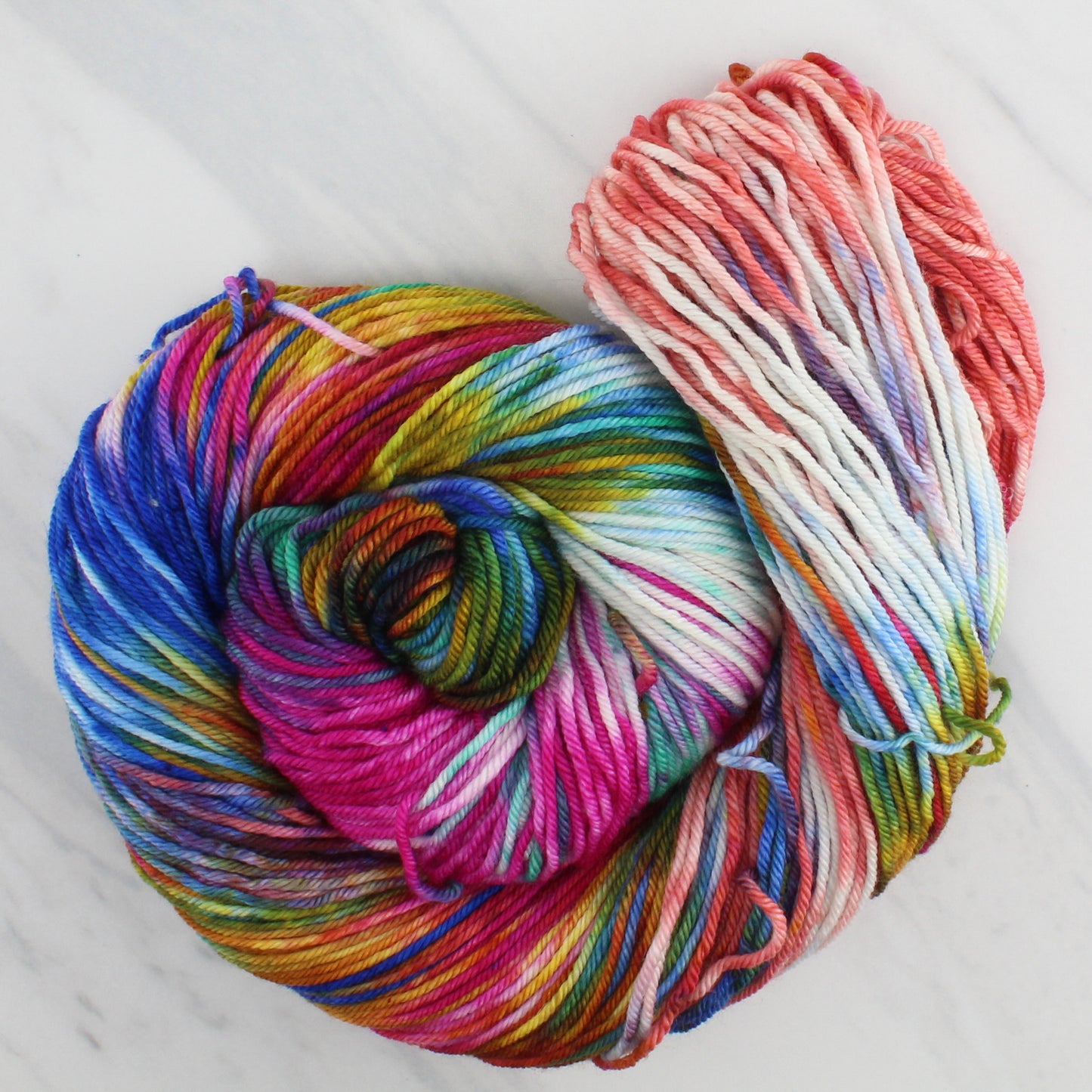 MASACCIO'S TRIBUTE MONEY Hand Dyed on Squoosh DK - Block Variegated Colorway