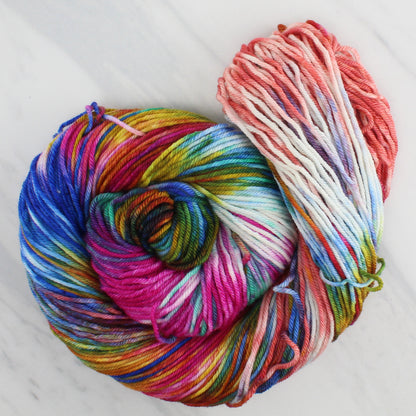 MASACCIO'S TRIBUTE MONEY Hand Dyed on Squoosh DK - Block Variegated Colorway