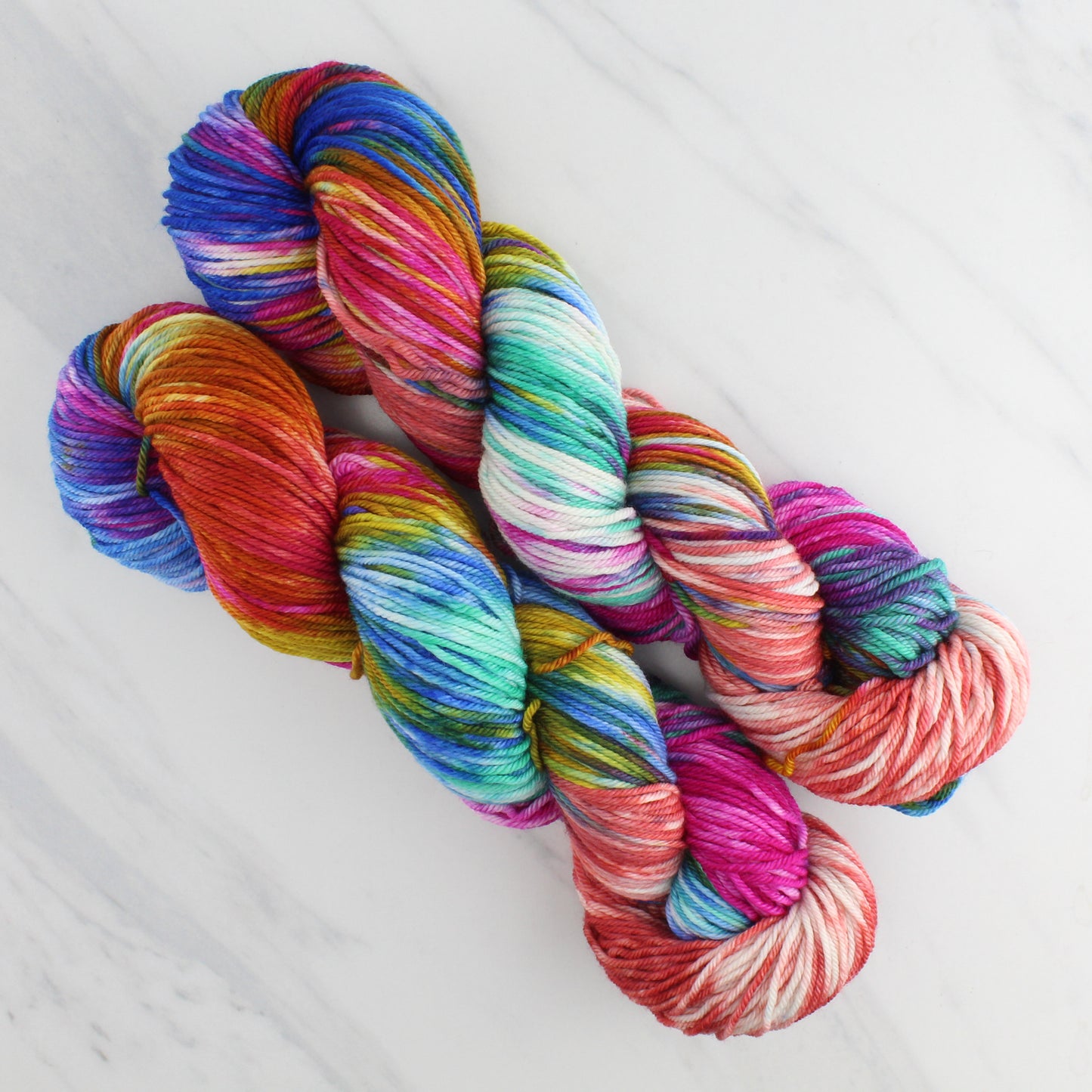 MASACCIO'S TRIBUTE MONEY Hand Dyed on Squoosh DK - Block Variegated Colorway